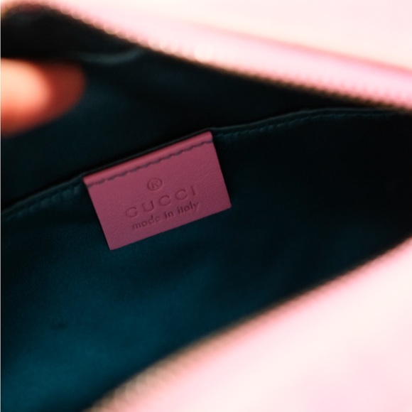 ✨ Authentic Gucci Marmont Shoulder Bag Crystal Embellished Matelasse Velvet Mini - Picture 7 of 8